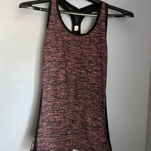 lululemon Pink and Black Tank Top